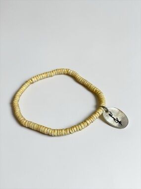 🍭5 for $20🍭 Panama Jack Mother Of Pearl Shell Beaded Stretch Bracelet CC O